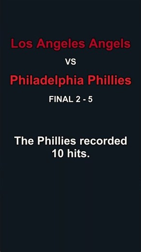 Philadelphia Phillies vs. Los Angeles Angels | MLB Game Recap | 2026-08-30