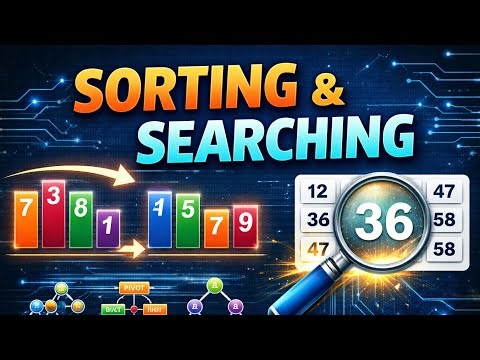 👉 Sorting & Searching Algorithms Explained | DSA for Beginners (Easy)