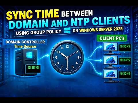 How to Sync Time Between Domain and NTP Clients Using Group Policy On Windows Server 2025