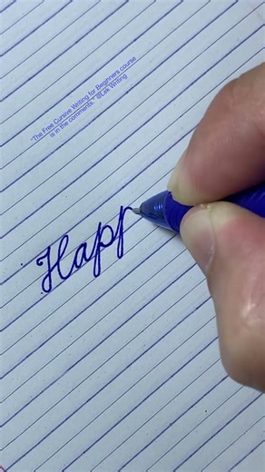 “Happiness” How to write in English cursive writing | Daily usable words | Cursive handwriting