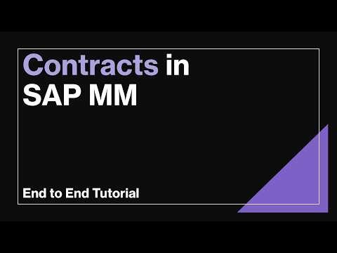 Contracts in SAP MM | End to End Tutorial | Quantity Vs Value Contract | SAP Demo with Configuration