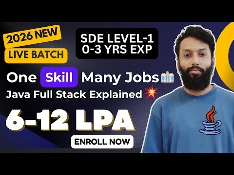 #1 Why Most Freshers Fail in IT | Java Full Stack Truth in Hindi | Java Full Stack 2026 New Batch