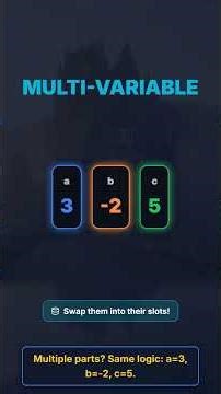 Substitution Made Easy: Solve Equations Fast! 🔄 #MathShorts