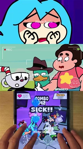 Sliced But Perry Vs Cuphead Pibby - FNF Animation - Friday Night Funkin'