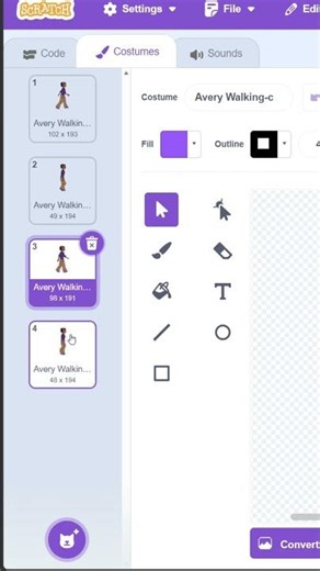 Scratch Walking Animation