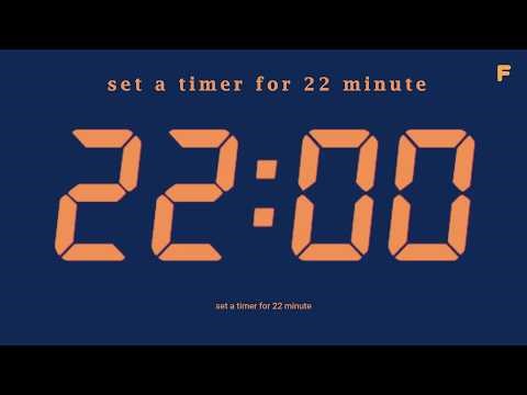 set a timer for 22 minute