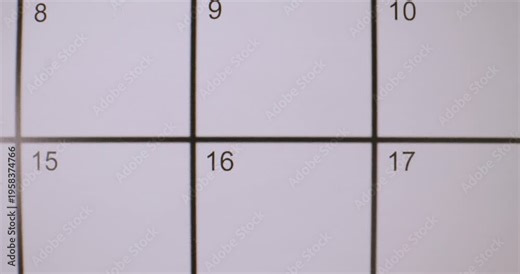 Exploring a blank calendar with empty dates and planning ideas for the upcoming month