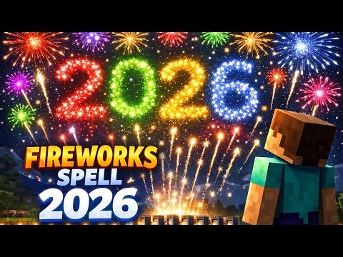 I Built a Massive New Year 2026 Firework Show in Minecraft 🎆