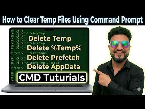 CMD Tutorial: Clear All Temp Files Using Command Prompt