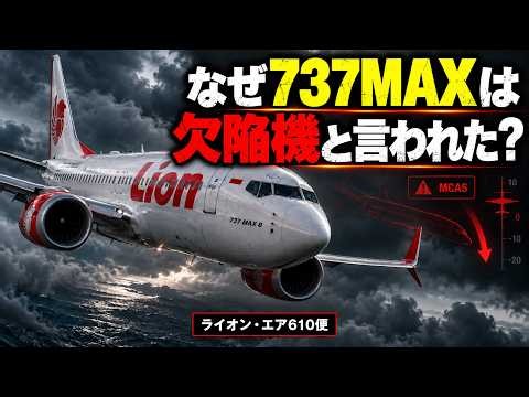 【なぜ737MAXは欠陥機と言われた？】ボーイングが隠した設計ミス ｜ライオン・エア610便墜落事故