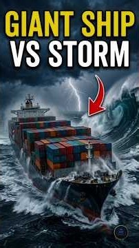 Atlantic Ocean Storm 🌊 29 Meter Waves vs Giant Ship! 😱 #Shorts#Titanic #Icebergs #Ship #OceanFacts