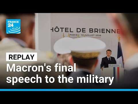 Replay: Emmanuel Macron addresses armed forces for the last time • FRANCE 24 English