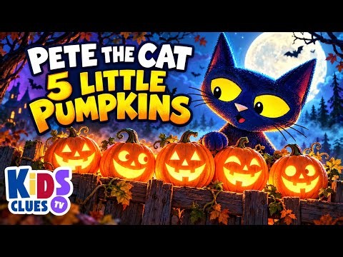 PETE THE CAT: FIVE LITTLE PUMPKINS 🎃 | Halloween Read Aloud & Bedtime Story for Kids | Story WOW