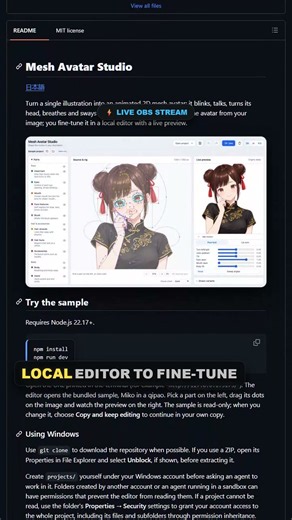 Turn any 2D drawing into a living VTuber avatar ⚡