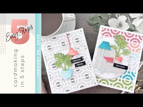 CARDMAKING IN 5 EASY STEPS + BONUS | (Waffle Flower Cozy Spot) | Simple Joy Release