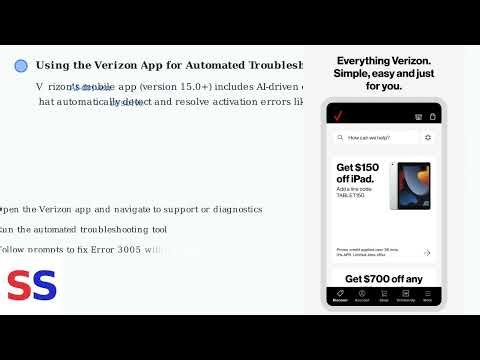 How To Fix Verizon Error Code 3005 – Activation/Provisioning & SIM