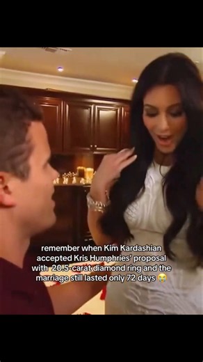 Remember when Kim accepted Kris's proposal with 20.5 karat ring & marriage lasted for only 72 days😭