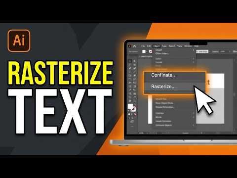 How to Rasterize Text in Adobe Illustrator 2026 (Step by Step)