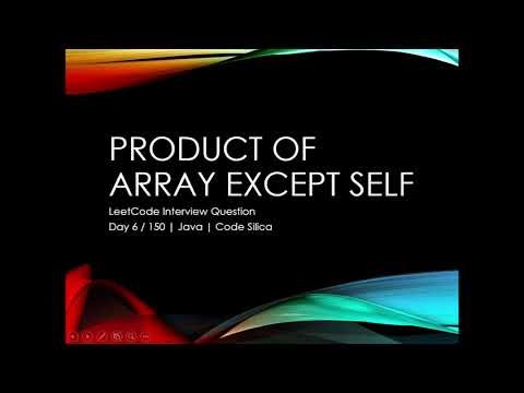 Product of Array Except Self | LeetCode Interview Question | Prefix & Suffix Explained in Java