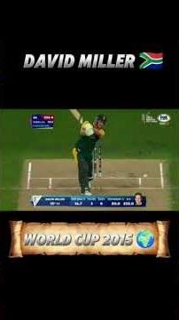 David Miller Fastest Knock In world Cup Semi-final 2015 #cricketlover #viralvideo #indiancricket