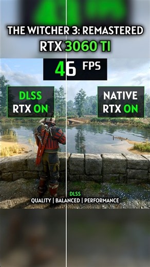 The Witcher 3 Remastered - RTX 3060 Ti | Native vs DLSS | Ray Tracing 🔥 #gaming