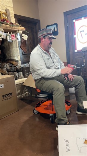 Got the Christmas gift put together and he approves! @Badass Workbench #ShopStool #Shop #Stool