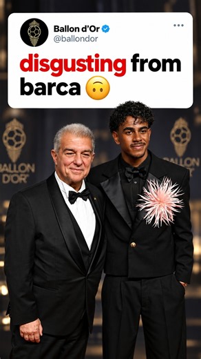 Laporta disrespects his own club at the Ballon d'Or 😳