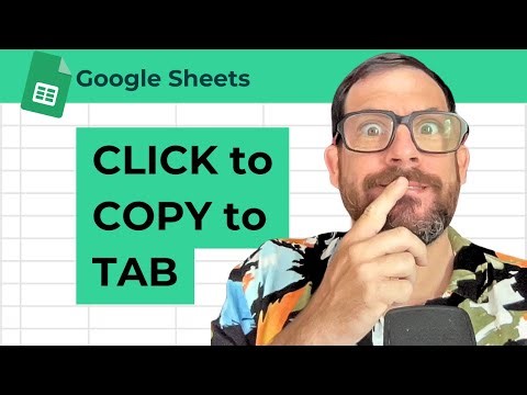 Click Checkbox to Copy to Tab in Google Sheets