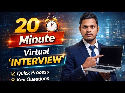 Virtual Interview in 20 Minutes 💻 | Questions + Tips Explained 😎 🫵🫵