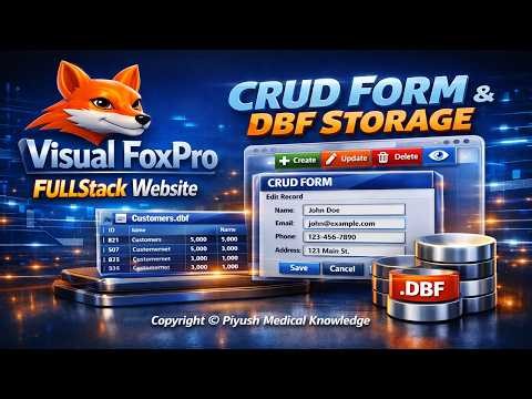 Visual FoxPro FullStack Website | CRUD Form + DBF Storage Tutorial