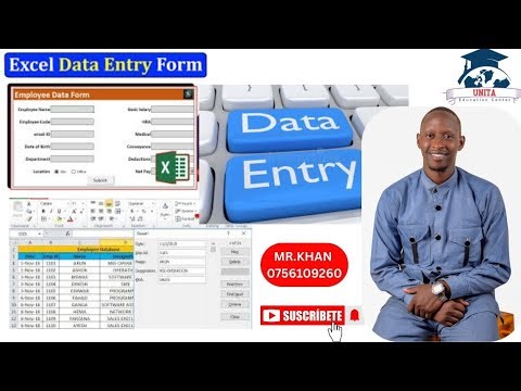 EXCEL DATA ENTRY FORM TUTORIAL