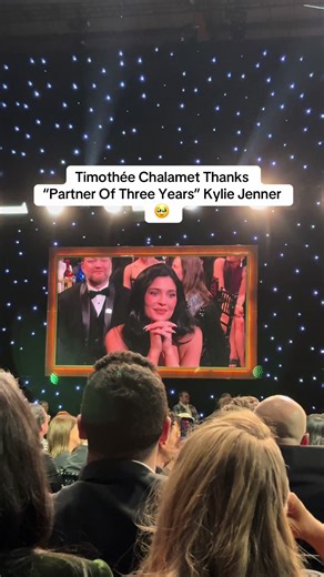Timothée Chalamet Thanks Kylie Jenner at Critics Choice Awards