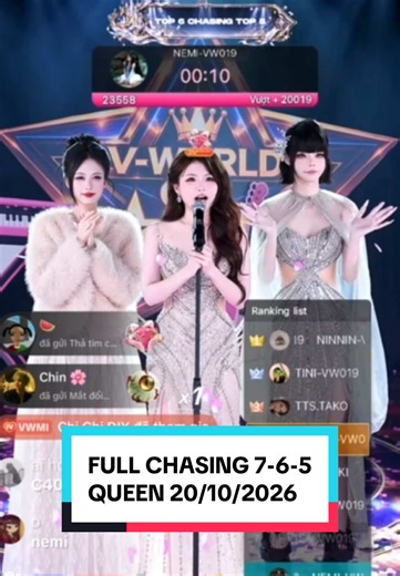 Full Chasing Top 7-6-5 Queen (VWORLD 019) 20/10/2026