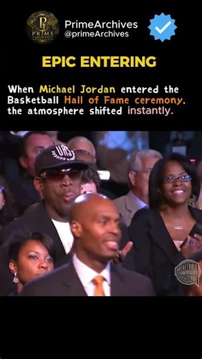 Michael Jordan’s Hall of Fame Entrance Felt Like Royalty #shorts