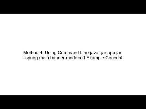 Disable Spring Boot Logo (Banner) in Console Output