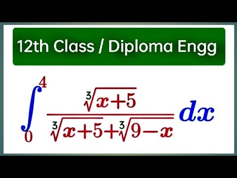 Can I actually solve this crazy integral from 0 to 4? #calculus #12thclass