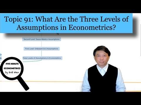 What Are the Three Levels of Assumptions in Econometrics? | 【Five Minute Econometrics】Topic 91