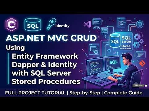 ASP.NET MVC CRUD Using Entity Framework, Dapper & Identity with SQL Server Stored Procedures (hindi)