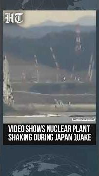Earthquake Footage Shows Western Japan Nuclear Plant Shaking At Moment Of Impact | #shorts