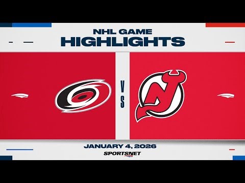 NHL Highlights | Hurricanes vs. Devils - January 4, 2026