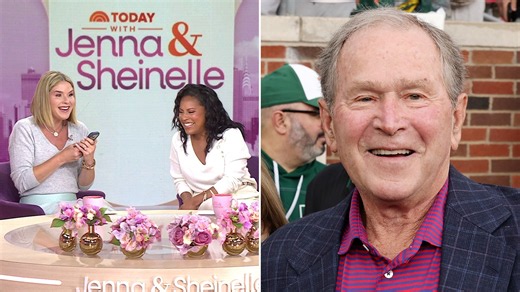 Watch: Jenna Bush Hager Calls Her Dad Live on TODAY