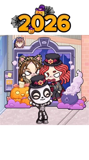 Our Halloween Party Costume 🦇🎃👻 then & now #avatarworld #halloween #trends #viral
