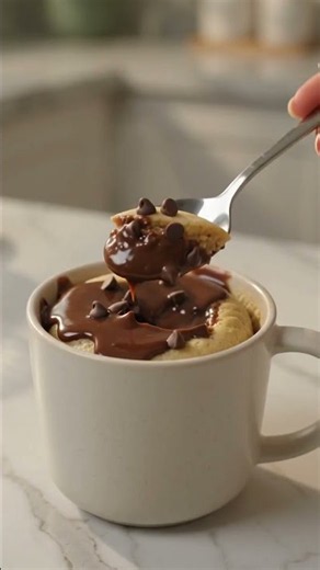 Make a Chocolate Mug Cake in Just 1 Minute! 🍫 #mugcake #chocolate