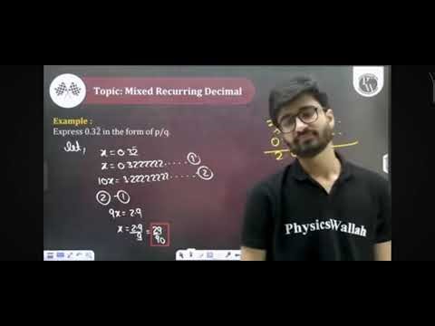 Mixed repeating decimal number