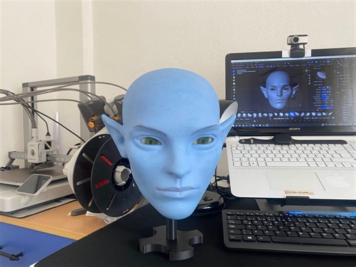 Blue Alien Mask – Sci-fi Fantasy Cosplay Mask-fantasy Blue Creature Mask – Alien Warrior Cosplay- Futuristic Humanoid Face – Festival Mask - Etsy