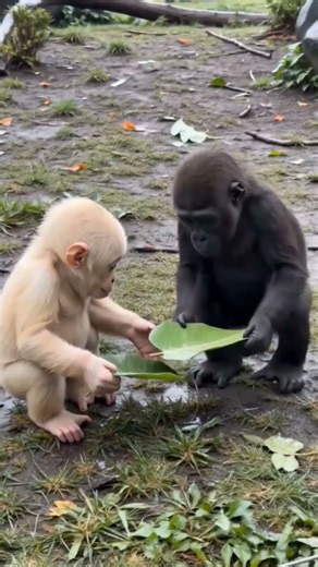 These Baby Gorillas Found the Cutest Way to Play With Water! 🦍💦