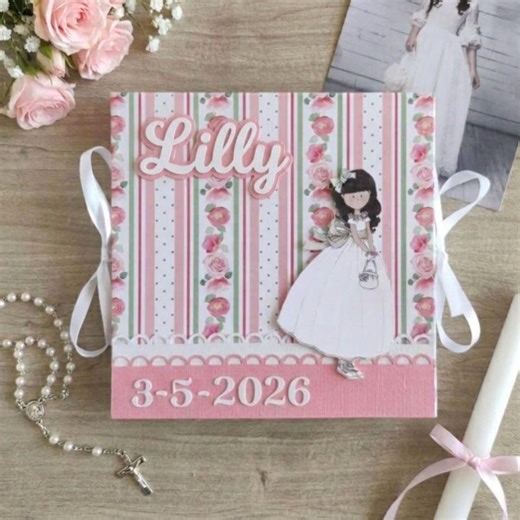 Personalized Small Communion Memory Book for Your Daughter - Etsy