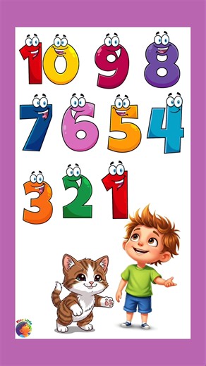 backward counting numbers song for children || counting numbers