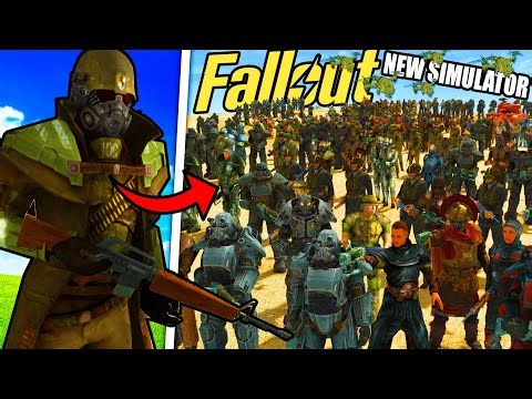 This NEW FALLOUT Battle Simulator has Every ARMY FACTION! - Gates of Hell: Fallout Mod