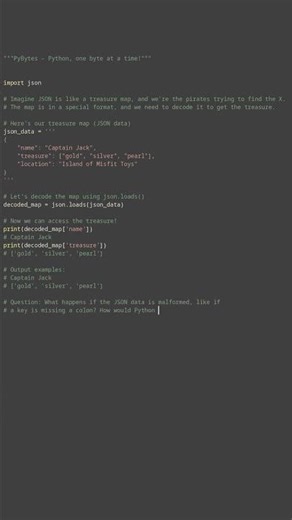 json data parsing #python #showcase